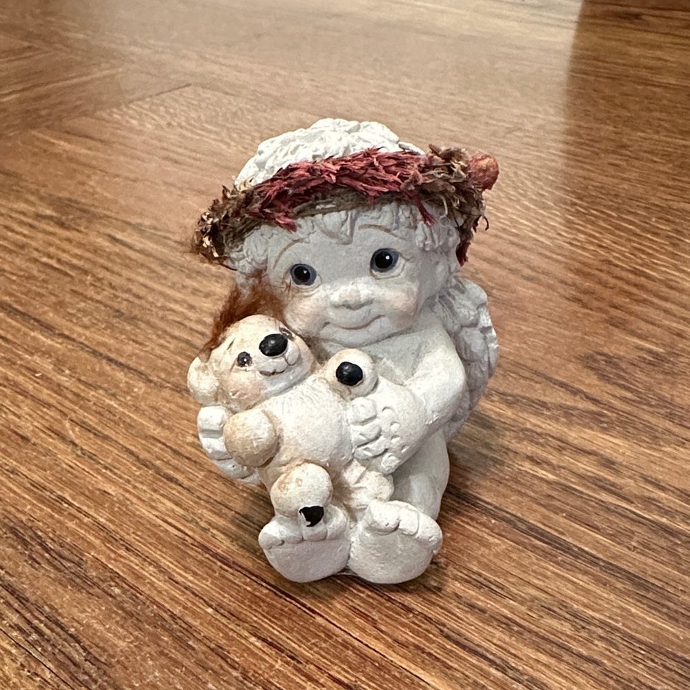 Dreamsicles Cherub Teddy and Me Figurine New Baby Cottage Angel